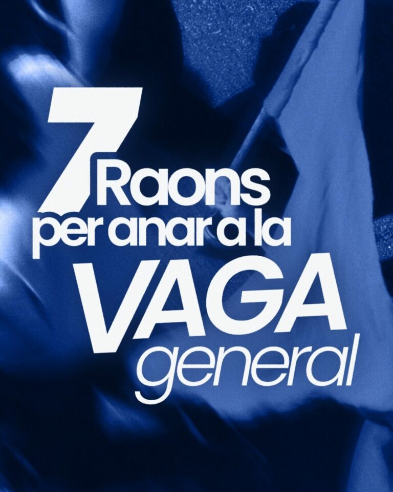 Vaga general 11N: aturem-ho tot
