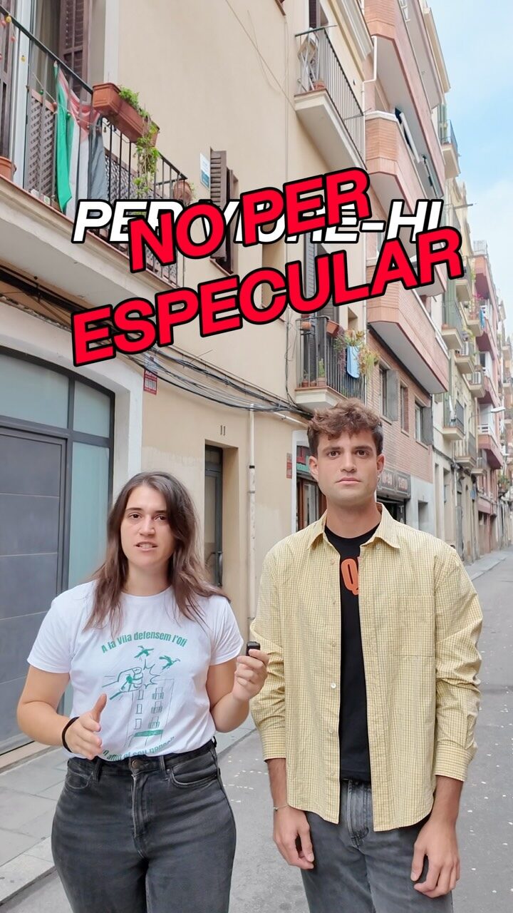 ⚠️L’AJUNTAMENT DE BARCELONA TÉ L’OPORTUNITAT DE SALVAR 3 BLOCS DE L’ESPECULACIÓ A GRÀCIA⚠️