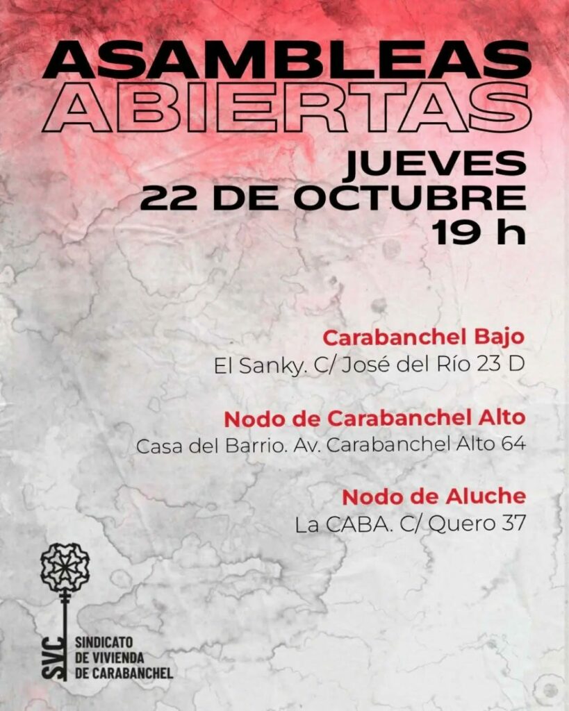 Seguimos expandiendo la lucha por la vivienda y la organización de clase.