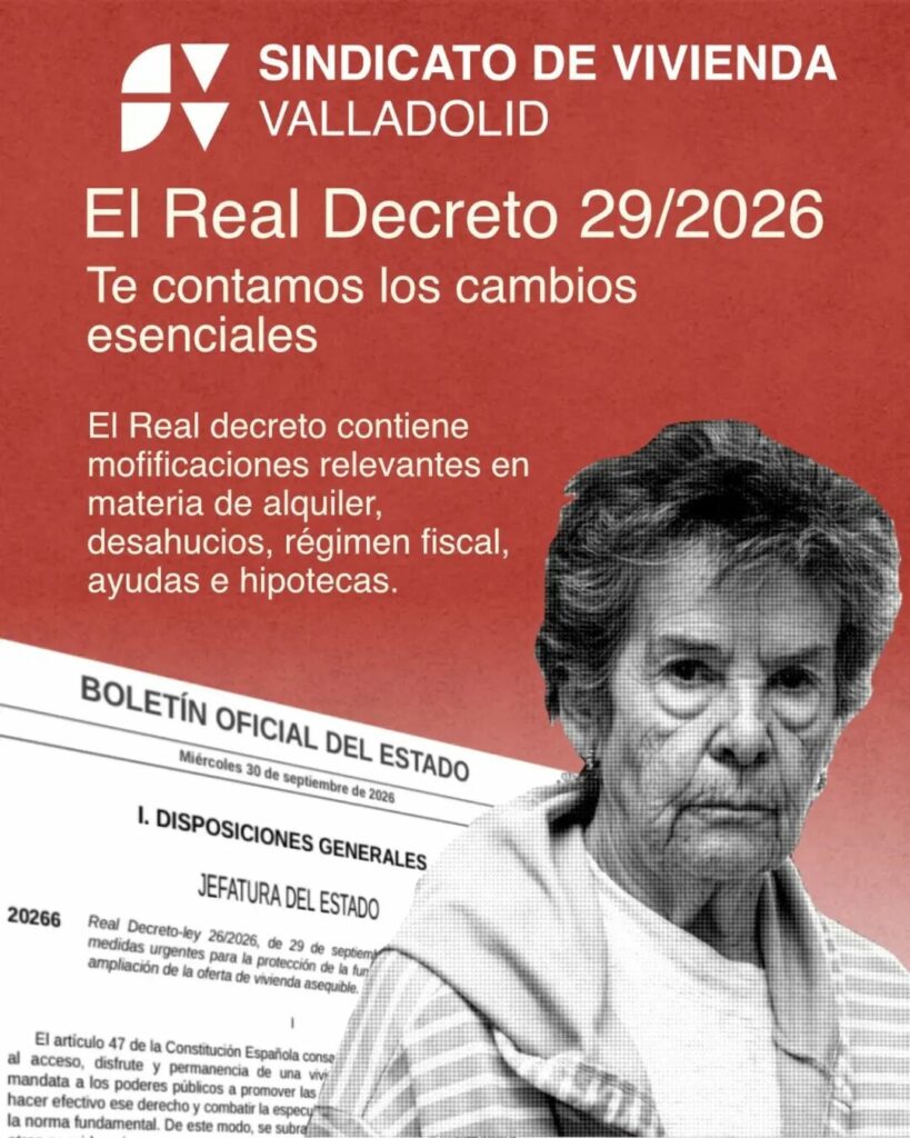 🔴 Te contamos algunas de la novedades del RD 29/2026 y te explicamos por qué son insuficientes. 🔴 🏠🔑