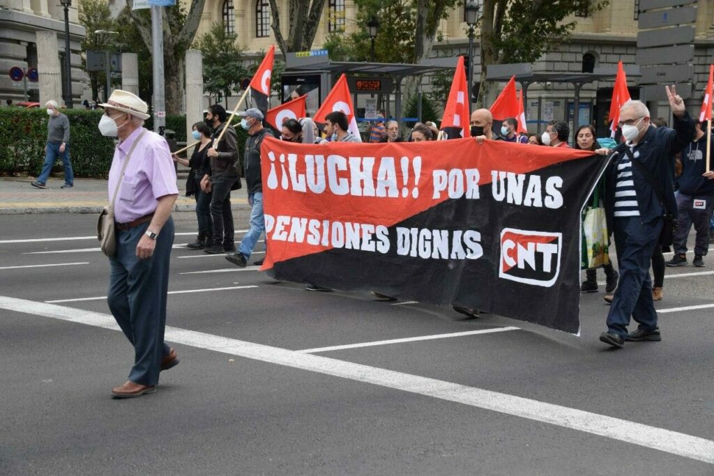CNT, por el derecho a una pensión pública y a un salario digno por nuestro trabajo