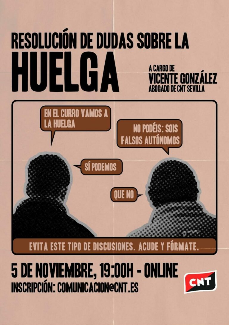 5 de noviembre: resolución de dudas sobre la huelga