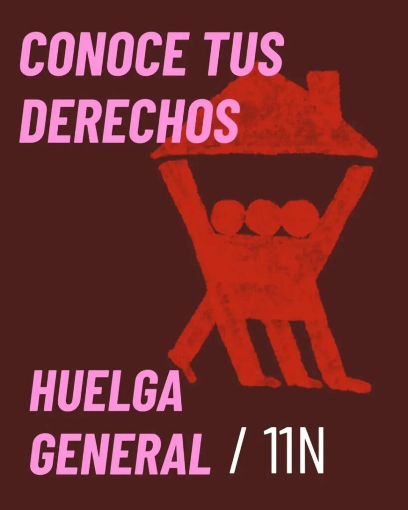 Conoce tus derechos ante la huelga general del 11N