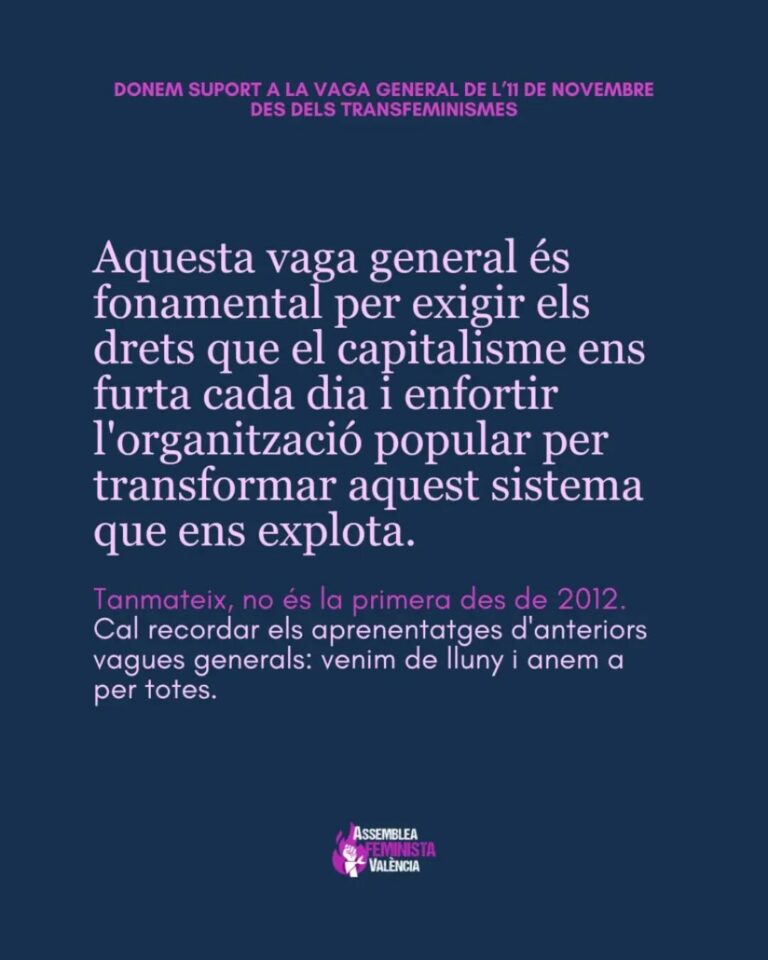 Las huelgas generales son una herramienta de lucha