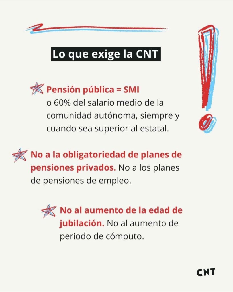 CNT: pensión pública y salario digno, manifestación el 24