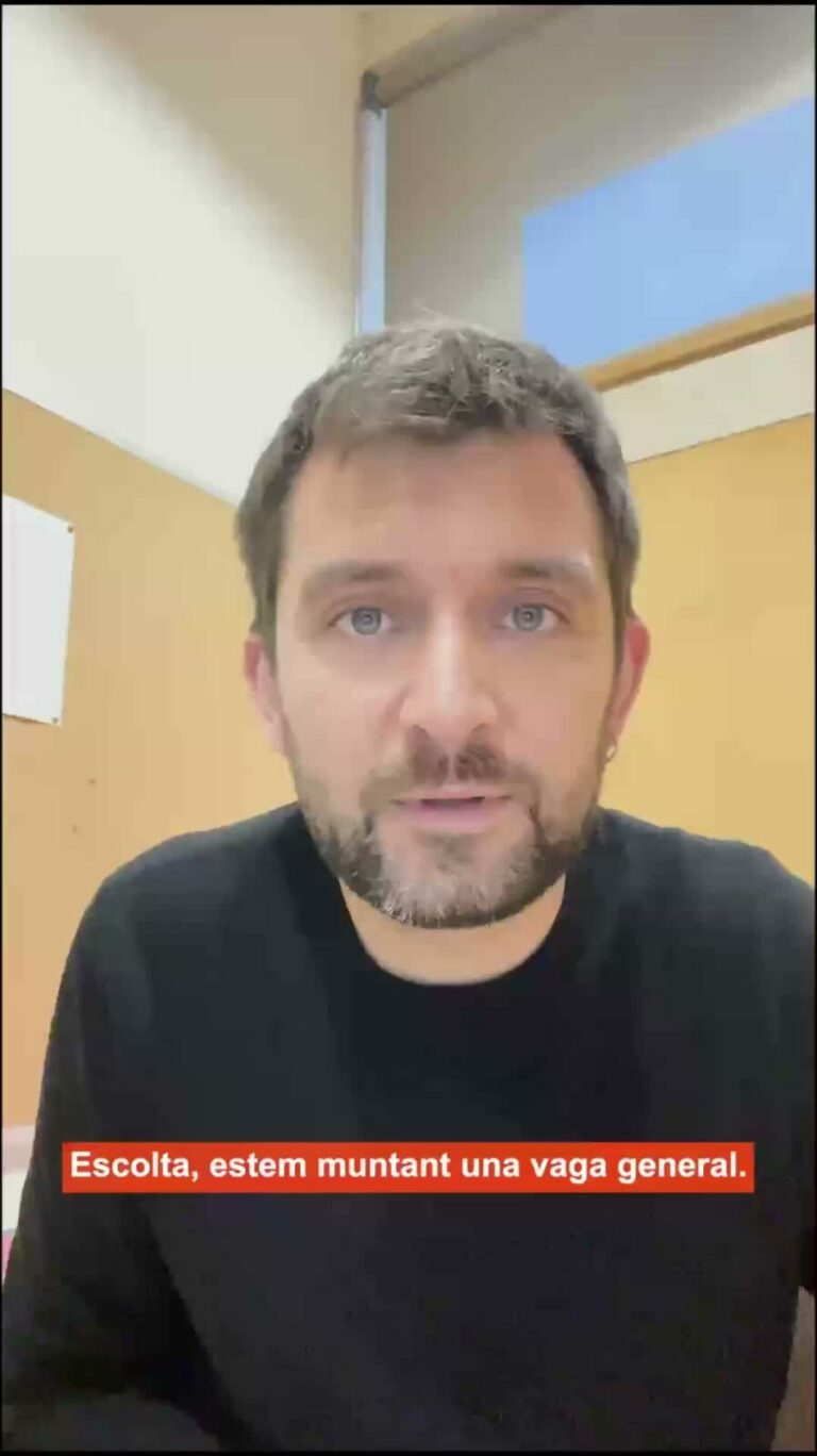 📲 PARTICIPA a la vaga general!