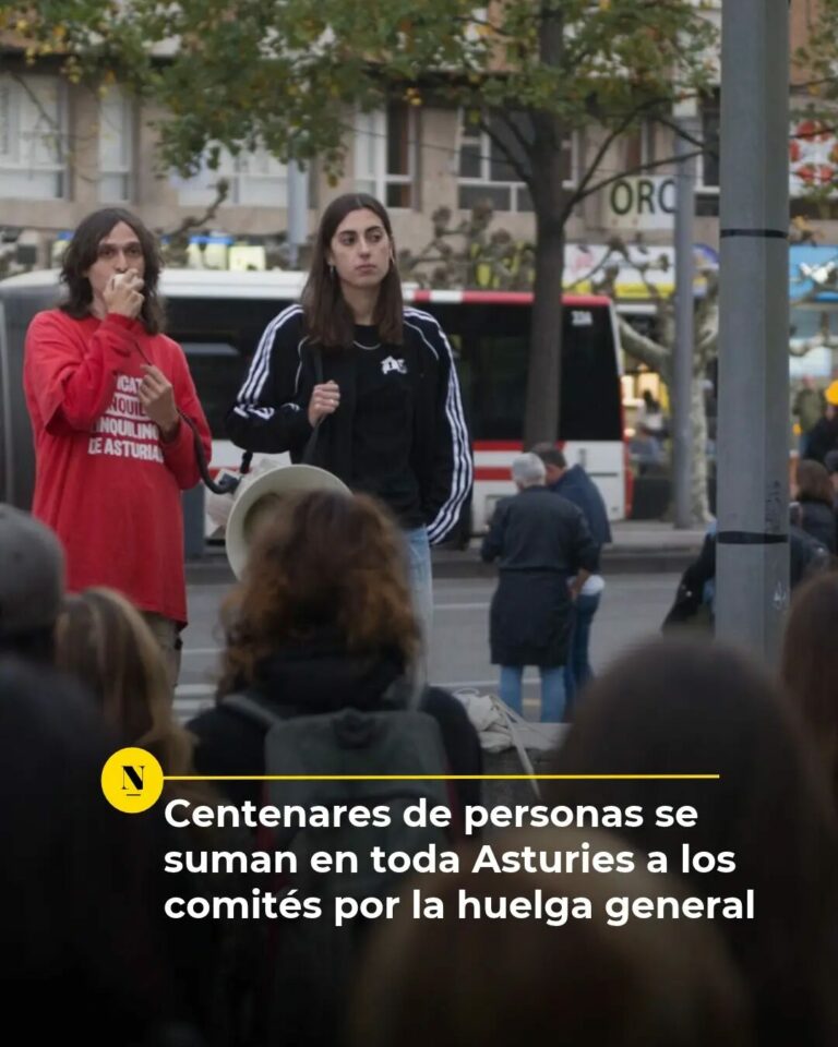 📣 Centenares de personas se suman en toda Asturies a los comités por la huelga general.